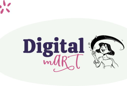 Digital mART logo biale gwiazdy